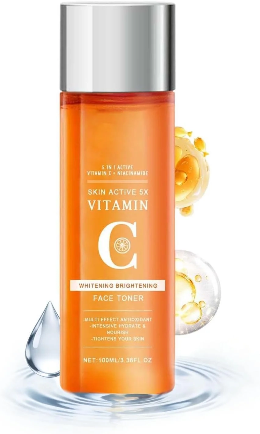 Brightening Face Toner, Glow Moisturizing Liquid, 100ml Skin Toner with Hydrating Formula, Facial Toners, Skin Care Liquid with Gentle Texture, Women Men for Daily Night Morning Use
