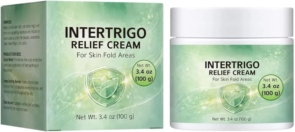 Skin Fold Care Cream - 100g Gentle Soothing Moisturizer, Underarm Comfort Balm for Friction Relief, Protective Hydration with Long Lasting Comfort, Body Care, Soothing Thigh Lotion for Women
