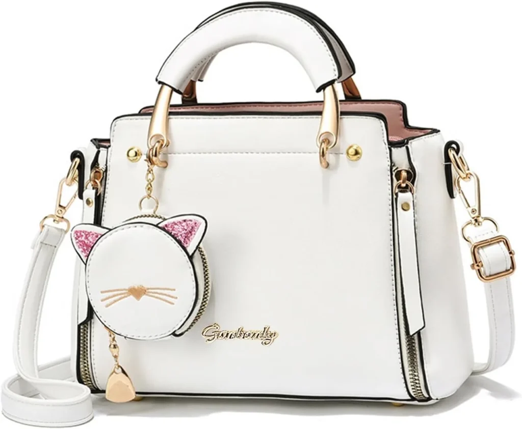 NICOLE & DORIS Women Handbag Crossbody Bag Girls Shoulder Bags Small PU Leathe Top Handle Bags Messenger Bags with Cute Coin Purse