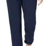 Amazon Essentials Women's Mid-Rise Slim-Fit Stretchy Cropped Tapered Leg Khaki Trousers (Available in Plus Size)