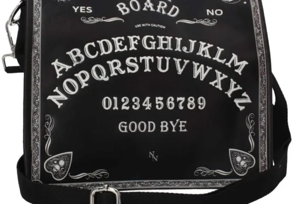 Nemesis Now Spirit Board Unisex Umhngetasche schwarz/wei Gothic