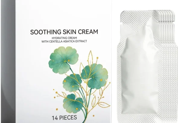 Soothing Face Cream - Skin Barrier Repair, Hydrating Recovery Lotion for Women Care, Beauty Formula with Restorative Blend, Makeup Prep, Travel Companion, Morning Moisturizer for Girls Ladies