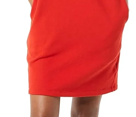 Amazon Essentials Women's Fleece Blouson Sleeve Boatneck Sweatshirt Dress (Available in Plus Size)