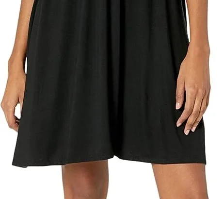 Amazon Essentials Women's Casual Surplice Dress for Beach and Wedding Guest Wear (Available in Plus Size)