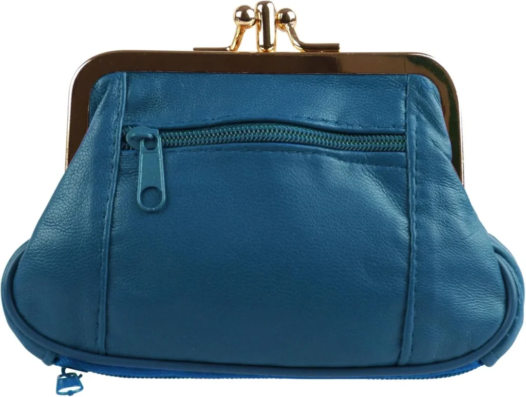 Ladies Double Clasp Coin Purse - Atlantic