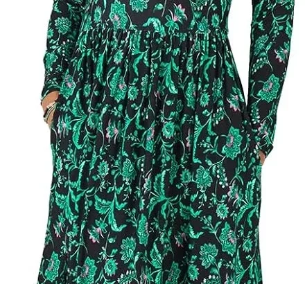 Joe Browns Women's Floral Border Print Boho Jersey Dress Dress