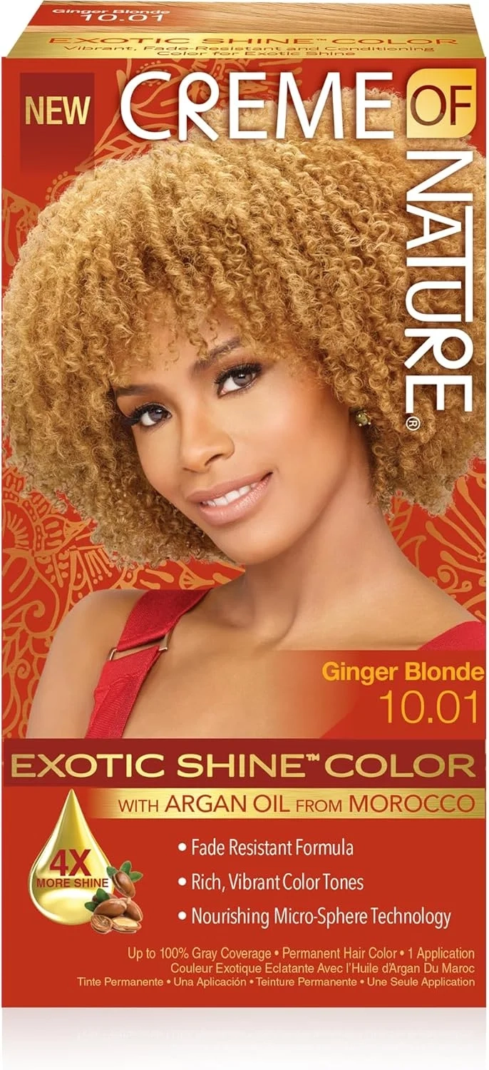 Creme of Nature Argan Womens Gel Hair Colour 10.01 Ginger Blonde