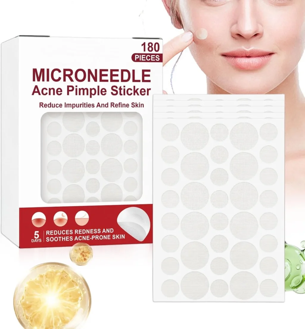 Face Patches,180 Scar Care Tapes,Home Use with Needles,Comfortable Patch for Women,Portable Skin Care with Modern Style,Toy Tool