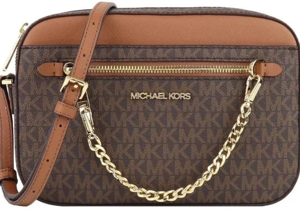 Michael Kors Women's Jet Set Item LARGE EAST WEST CHAIN Crossbody