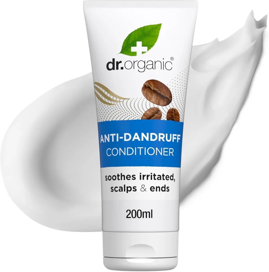 Dr Organic Coffee Anti-Dandruff Conditioner, Healthy Scalp, Mens, Womens, Natural, Vegan, Cruelty-Free, Paraben & SLS-Free, Recycled & Recyclable, Organic, 200ml, Packaging may vary