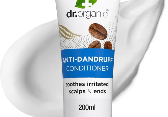 Dr Organic Coffee Anti-Dandruff Conditioner, Healthy Scalp, Mens, Womens, Natural, Vegan, Cruelty-Free, Paraben & SLS-Free, Recycled & Recyclable, Organic, 200ml, Packaging may vary