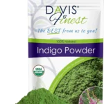 Davis Finest - Indigo Powder, 500g - Organic Black Henna Hair & Beard Dye - Natural Hair Colouring, Men & Women  Use with Henna for Brown Hair Colour - 100% Plant Based - Suitable For All Hair Types