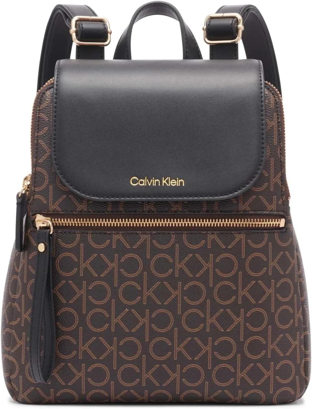 Calvin Klein Women's Reyna Signature Key Item Flap Backpack Reyna Signature Key Item Flap Backpack (pack of 1)