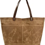 WUDON Waxed Canvas Travel Tote Bag - Extra Large Carryall Shoulder Bag for Women