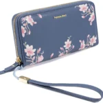 Pomelo Best Womens Wallet RFID Blocking Leather Multi Credit Card Large Capacity Wristlet Zip Around Long Wallets for Lady