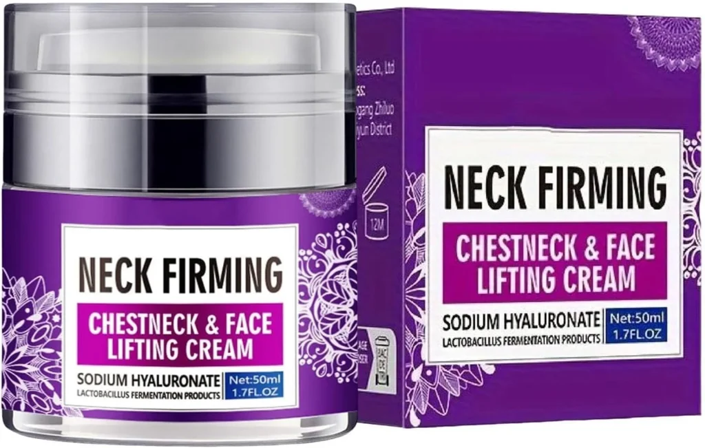 Neck, Skin Tightening Moisturizer, 3.15 * 2.36 * 3.15inch Authentic Hydrating Lotion, 50ml Deep Nourishing Formula, for Face Neck Women Daily Care Night Travel Dry Skin Use