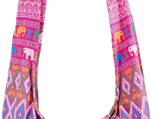 CCcollections Boho Crossbody Bags For Women & Men Cotton Shoulder Bag Large Hippie Sling Bag for Travelling, Outing, Parties and More