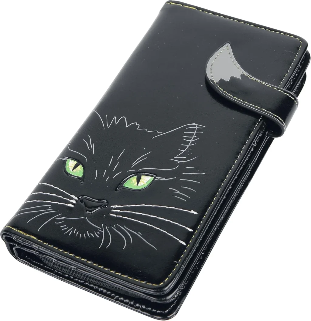 Nemesis Now Lucky Cat Purse 19cm Black, PU