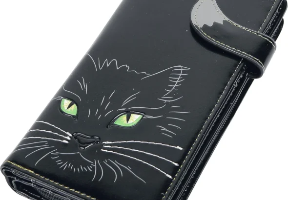 Nemesis Now Lucky Cat Purse 19cm Black, PU