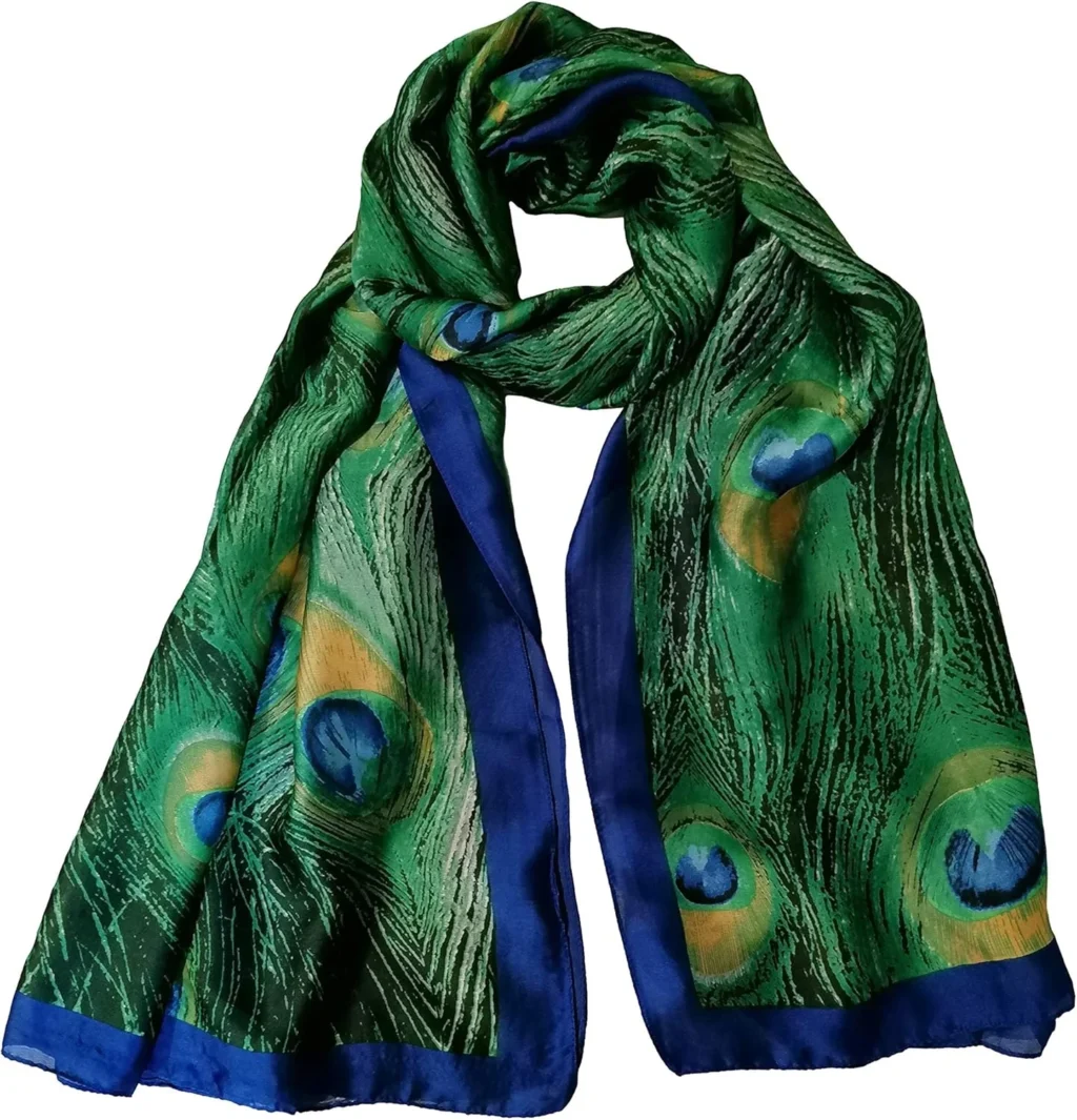 Trillion London Spring Collection | Designer Silk Scarf For Women UK | Lightweight Neck Scarves | Shawl Wraps | Suitable for Daily Life | Smooth & Soft Finish | Gift for Women | Size-180cm x 90cm