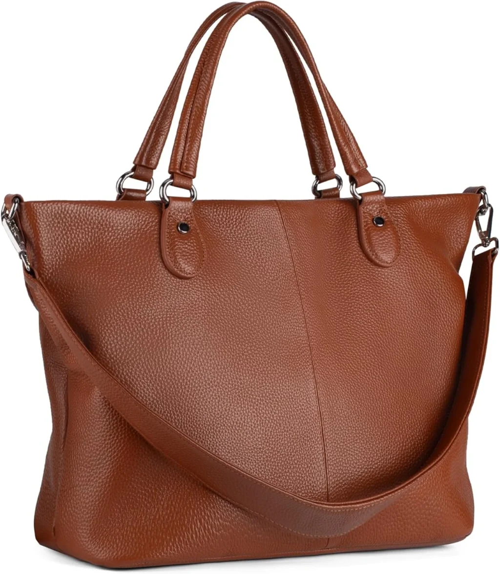 befen Soft Genuine Leather Tote Bag for Women, Womens Leather Purses Handbags Shoulder Bags with Top Handles Satchel Purse