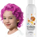 Pink Temporary Hair Color Spray for Women Men - Instant & Washable Silver Hair Dye for Teens - Quick Styling for Halloween, Cosplay, Costume Party, Christmas - 150ml