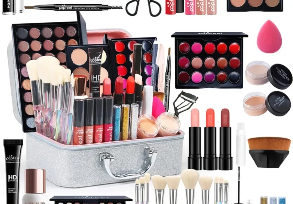 Professional Makeup Set, RoseFlower Premium Beauty Cosmetics Kit with Concealers Eyeshadow Palette Foundation Powder Lip Gloss Blush Makeup Brush, Makeup Box for Women/girls/Teenagers #3