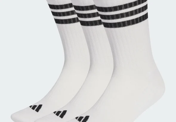 adidas 3-Stripes Cushioned Crew Socks 3 Pair Pack
