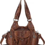 Angel Kiss Small Purses for Women Hobo Shoulder Bags Y2K Vegan Leather Multi-Pocket Handbags Designer Crossbody Tote Bag
