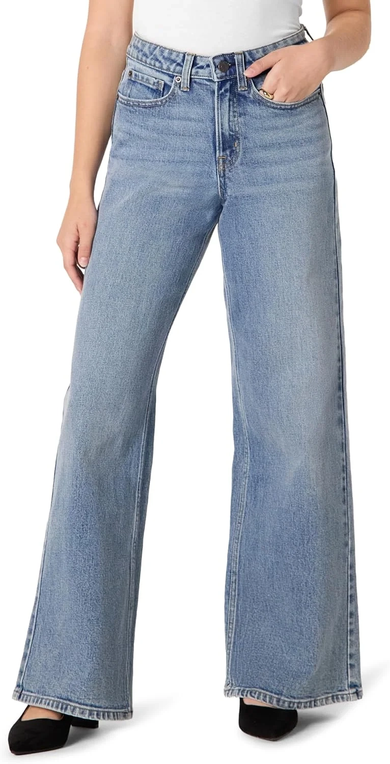 Amazon Essentials Women's High-Rise Wide-Leg Crop Jeans