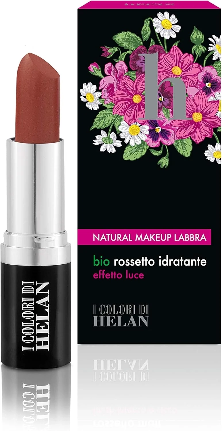 Helan I Colori - Moisturising Vegan Lipstick for Your Makeup with Softening & Emollient Properties - Long Lasting Lipstick with Creamy & Shiny Texture, Gifts for Women - Made in Italy, Hazelnut, 4 ml