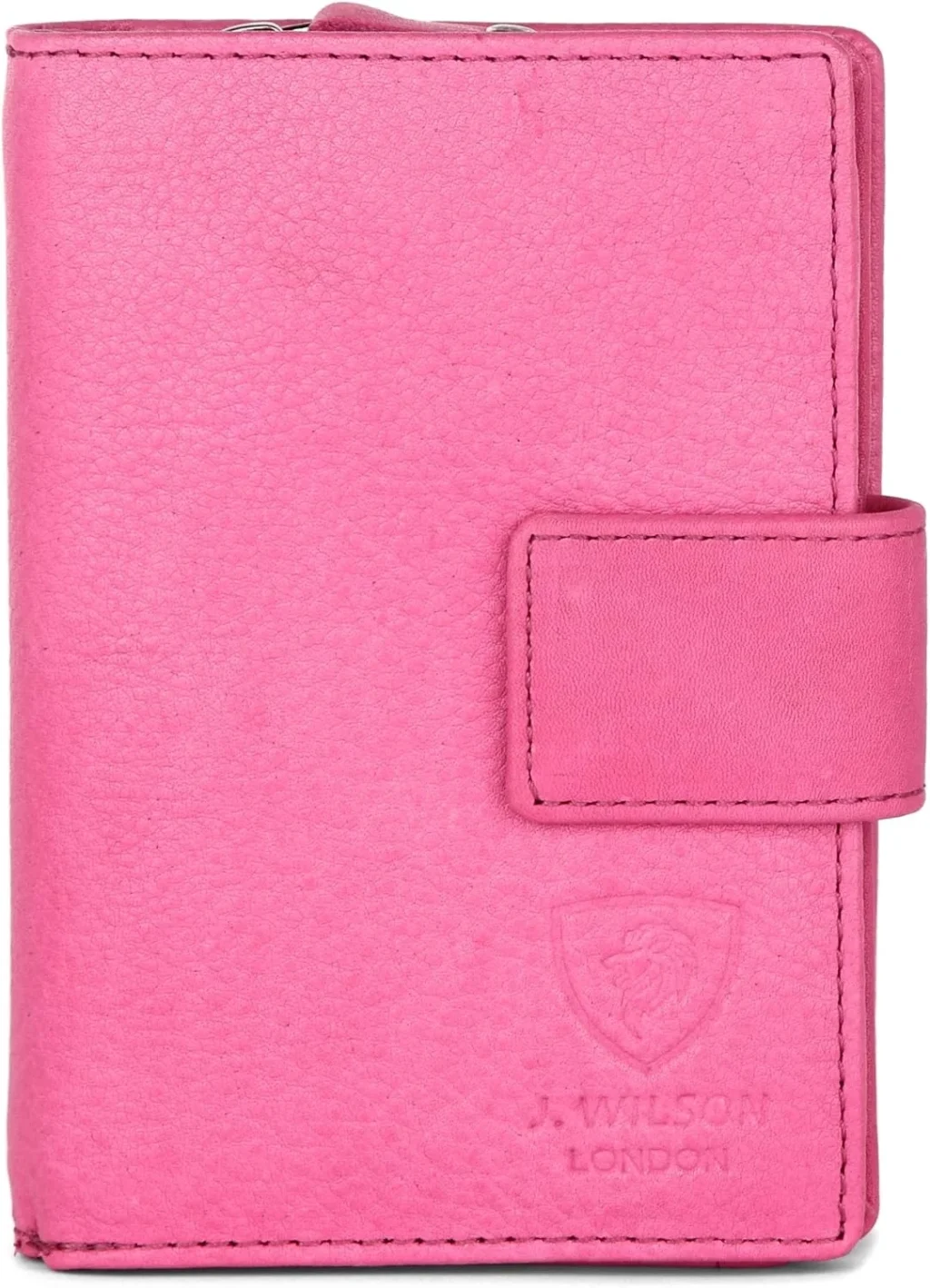 J. Wilson London Ladies RFID Safe Designer Leather Purse Card Women Wallet Zip Pocket Boxed