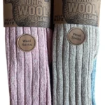Ladies Knee High Thermal Wool Blend Socks  3 Pairs Premium Soft Heavy Duty Boot & Hiking Socks, Thick Chunky Knit, Warm Winter Breathable Long Length  Ideal Winter Gift for Women  UK 4-8 / EU 37-42