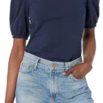 Amazon Essentials Women's Regular-Fit Puff Short-Sleeve Crewneck T-Shirt