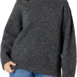 Amazon Essentials Women's Oversized-Fit Faux Mohair Crewneck Jumper