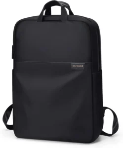 GOLF SUPAGS Laptop Backpack Women,15.6 Inch Stylish Backpack for Women Travel Rucksack Wide Open, Water Resistant Work Bag Pack Computer Black Backpack for Men