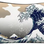 Japanese Great Wave Cosmetic Bags for Women,Sea Ocean Boat Small Makeup Bag for Purse Travel Toiletry Bag Make Up Accessories Organizer Zipper Pouch Gift Idea