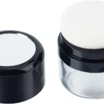 NICENEEDED Empty Loose Powder Container, Cosmetic Make-up Loose Powder Case, Travel Portable Refillable Powder Box with Powder Sponge Applicator for Women and Girls
