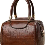 NICOLE & DORIS Women Handbags Crossbody Bag Fashion Satchel Bags PU Leather Top Handle Bags Crocodile Shoulder Bags Messenger Bags Ladies Purses Handbag for Work Party Daily