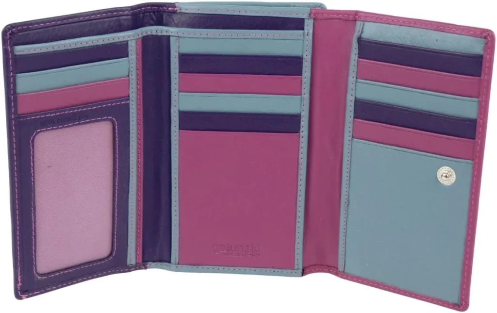 Golunski Leather Ladies Purse/Wallet RFID Protected-Montana Multi