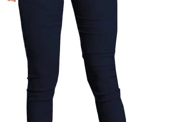 femiss Girls Navy Blue Black Grey School Trousers Women Work Office Skinny Stretch Trousers