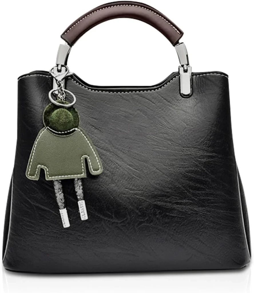 NICOLE & DORIS Small Handbags for Women Top Handle Crossbody Bag Mini Shoulder Bags PU Leather Girls Messenger Bags Ladies Purses Handbag with Triple Compartment