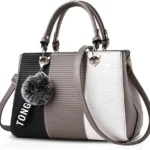 NICOLE & DORIS Fashion Women Handbags Elegant Shoulder Bag Medium Size Tote Bag Crossbody Messenger Bag PU Leather Satchel Handbag for Lady
