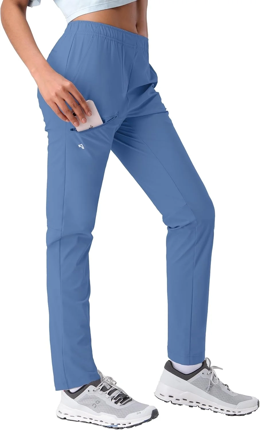 Pioneer Camp Ladies Jogging Bottoms Lightweight Sweatpants Womens Quicking Dry Tracksuit Drawstring Trousers Breathable Outdoor Hiking Trouser with 3 Pockets UPF50+