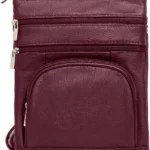 TOVOSO Crossbody Bag for Women, Genuine Leather Multi-Pocket Purse with Adjustable Strap, RFID Protection, Built-In Wallet