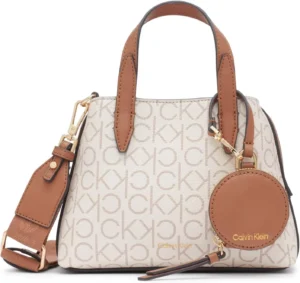 Calvin Klein Women's Millie 2 in 1 Triple Compartment Mini Satchel Crossbody