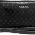 Calvin Klein Key Item Saffiano Continental Zip Around Wallet with Wristlet Strap