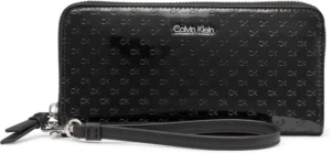Calvin Klein Key Item Saffiano Continental Zip Around Wallet with Wristlet Strap