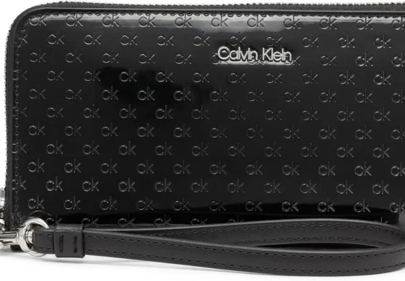 Calvin Klein Key Item Saffiano Continental Zip Around Wallet with Wristlet Strap