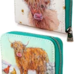 Puckator Jan Pashley Highland Coo Cow Zip Around Small Wallet Purse